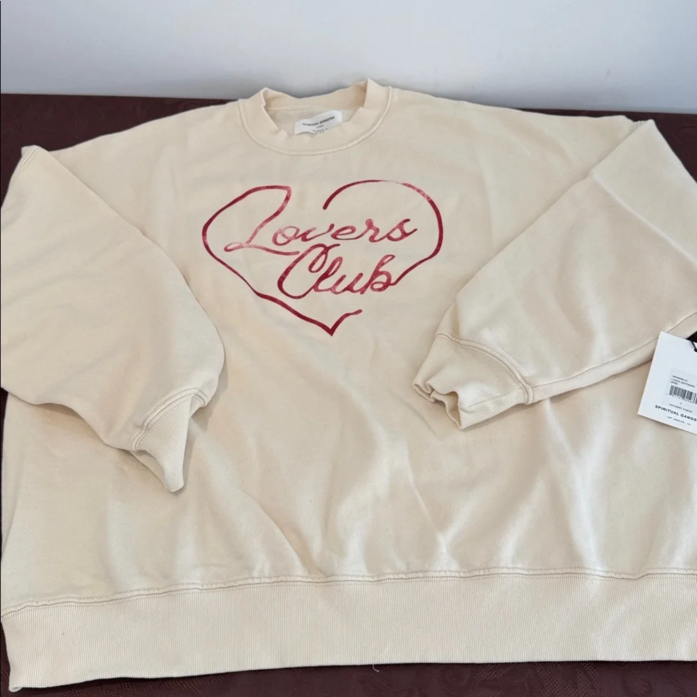 ❤️Spiritual Gangster Lovers Boyfriend Cotton Graphic Sweatshirt. Ladies L - Picture 7 of 14